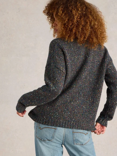 PULL EN V TEXTURÉ - Teal Mlt - 52 Image 4