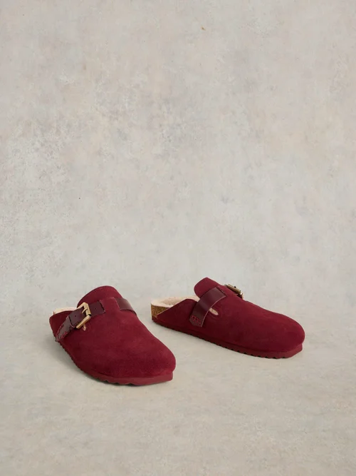 Mules en daim Myrtle - Deep Red - 41 Image 4