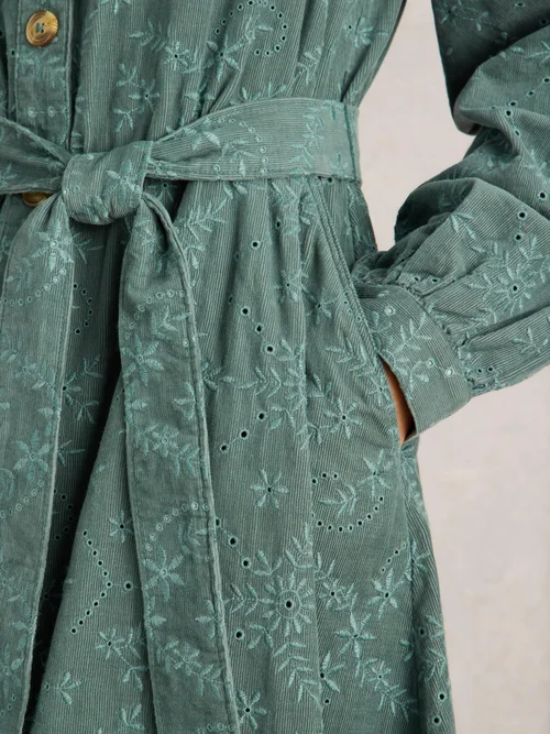 Robe en velours côtelé Florence - Dus Green - 52 Image 3