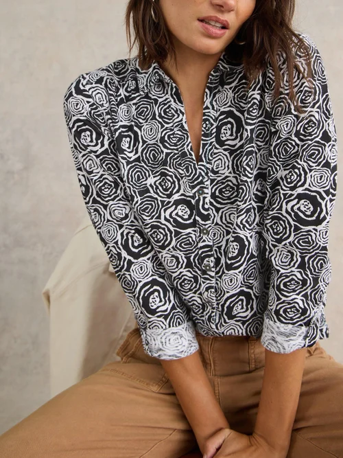 Chemise en jersey Annie - Blk Pr - 34 Image 3