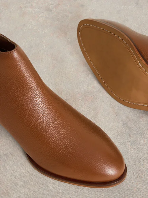 Bottines En Cuir Willow - Mid Tan - 41 Image 3