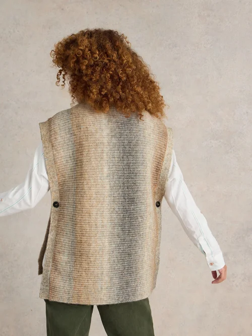 Poncho en maille Spacedye - Nat Mlt - XL Image 4