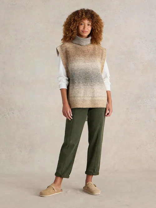 Poncho en maille Spacedye - Nat Mlt - XL Image 2