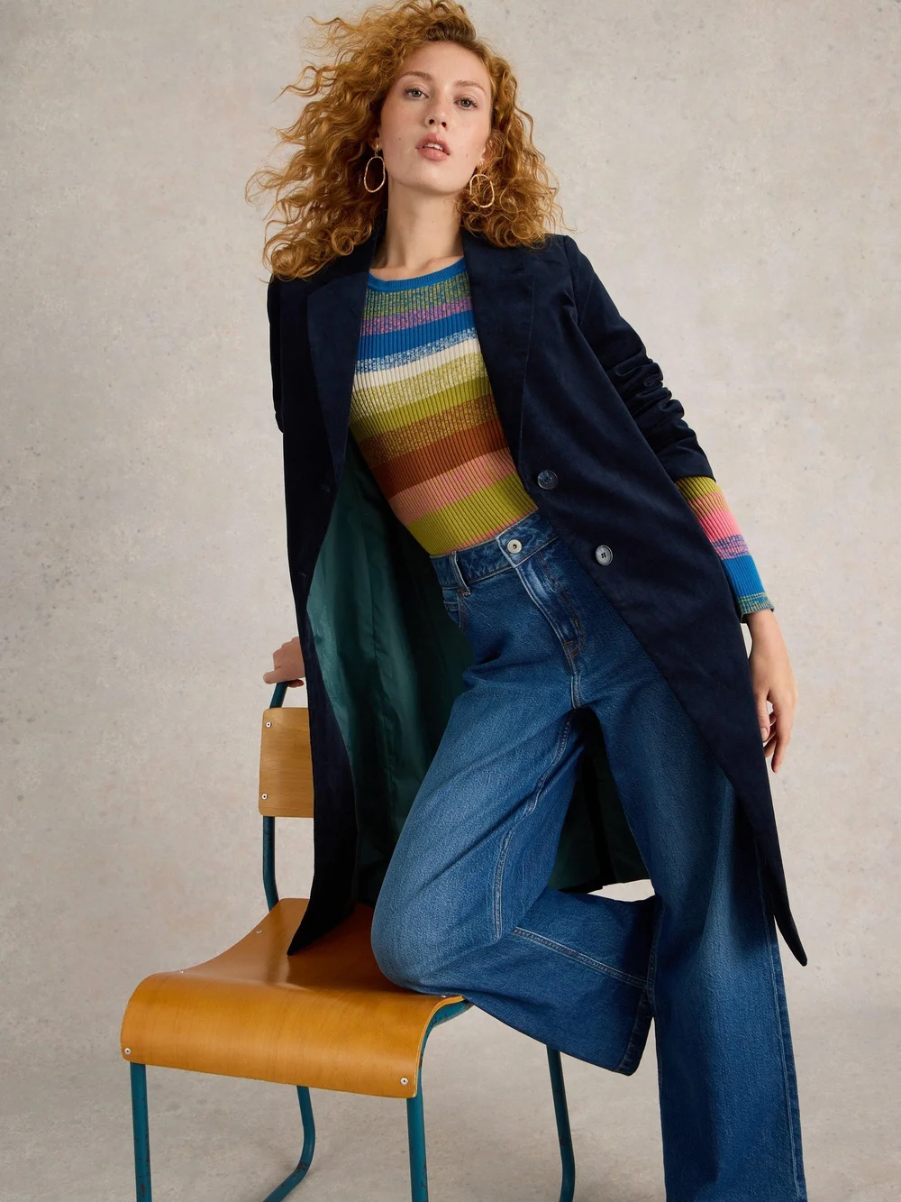 Manteau en velours Kamila - Dark Navy - 52/R Image 1
