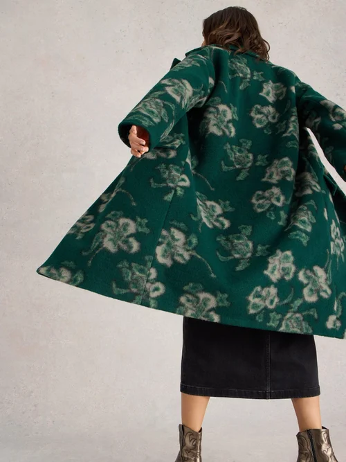 Manteau floral Lara - Green Mlt - 40/R Image 4