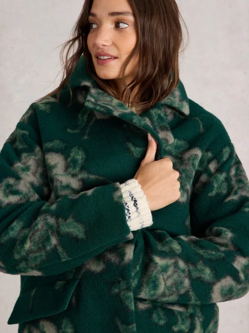Manteau floral Lara - Green Mlt - 40/R Image 3