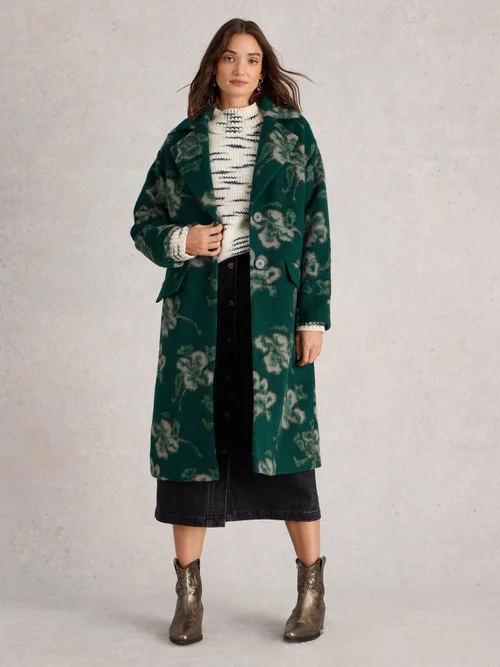 Manteau floral Lara - Green Mlt - 40/R Image 2