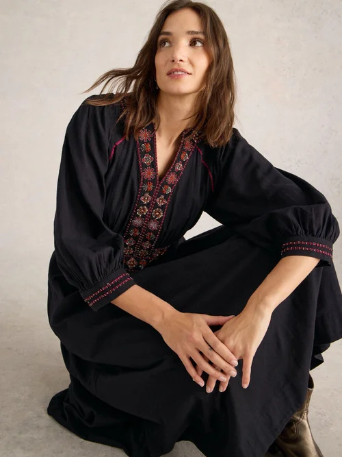 Robe Finn embellie - Blk Mlt - 34 Image 3
