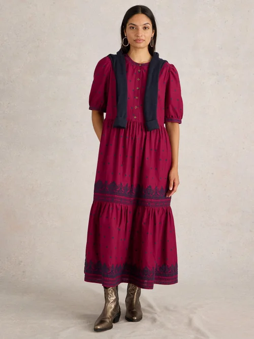 Robe brodée Polly - Red Mlt - 52 Image 2