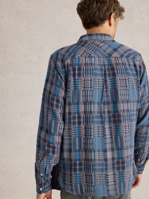 Chemise patchwork à carreaux - Grey Mlt - XXXL Image 4