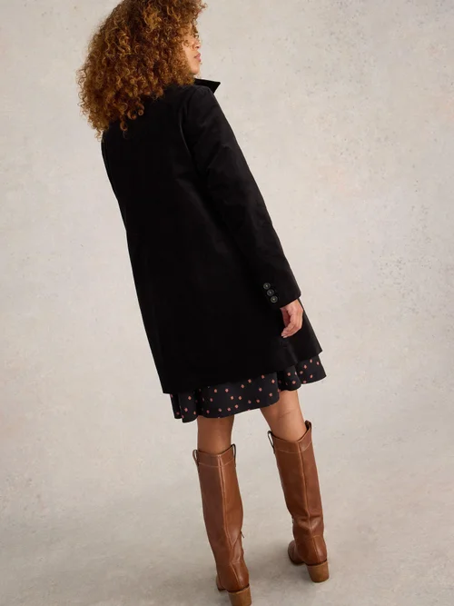 Manteau En Velours Karla - Pure Blk - 44/R Image 4