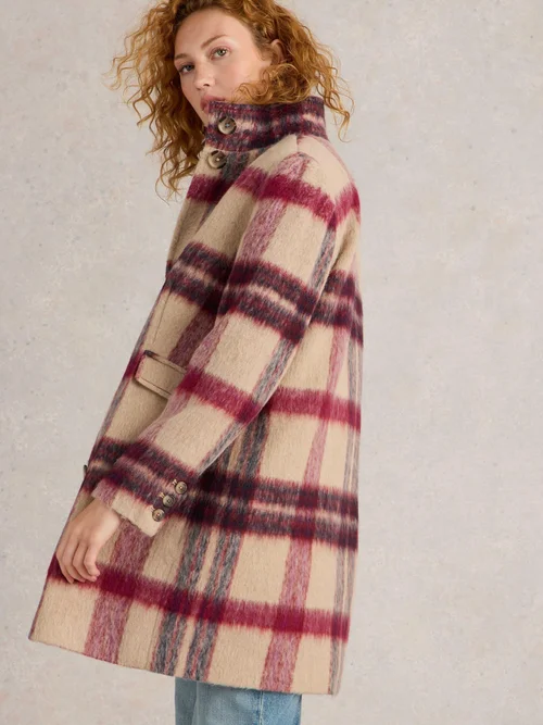 Manteau à carreaux Karla - Plum Mlt - 50/R Image 3