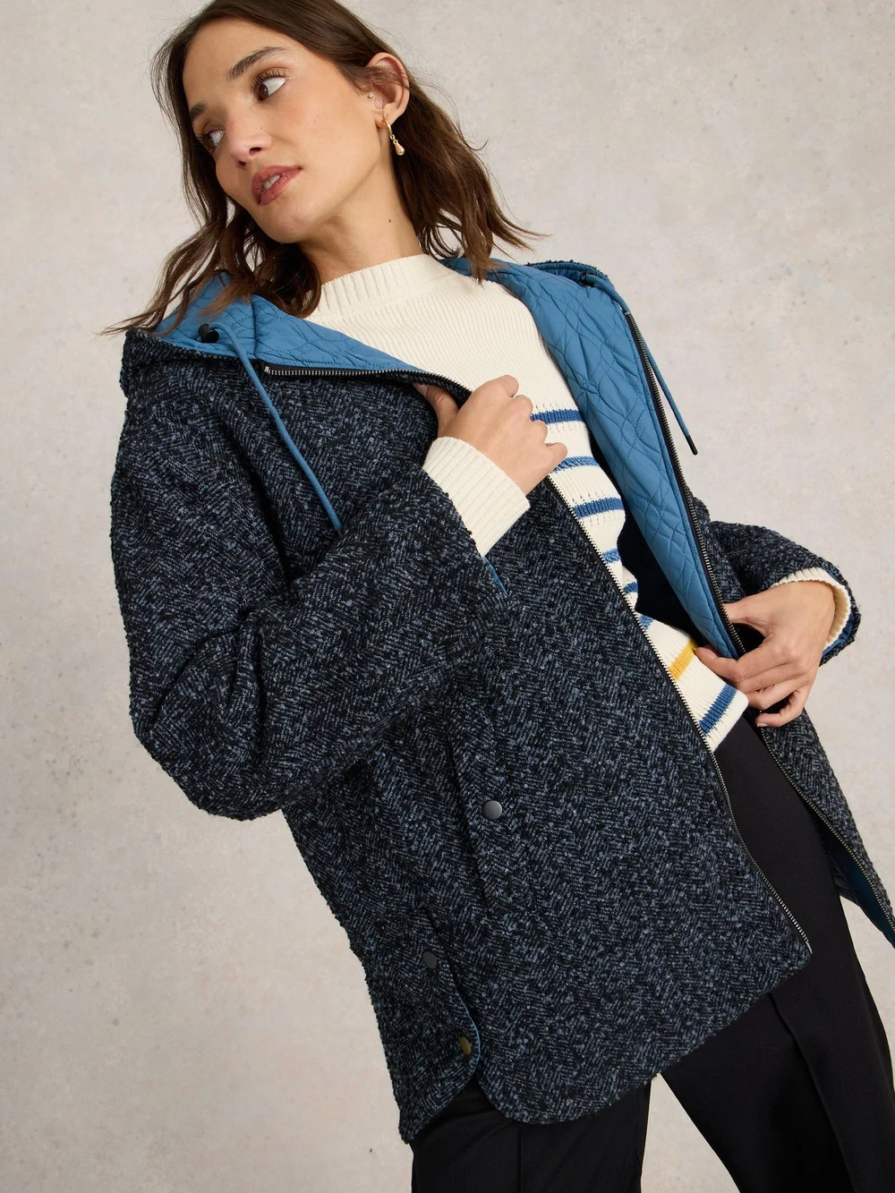 Manteau réversible Mariella - Blue Mlt - 52 Image 1