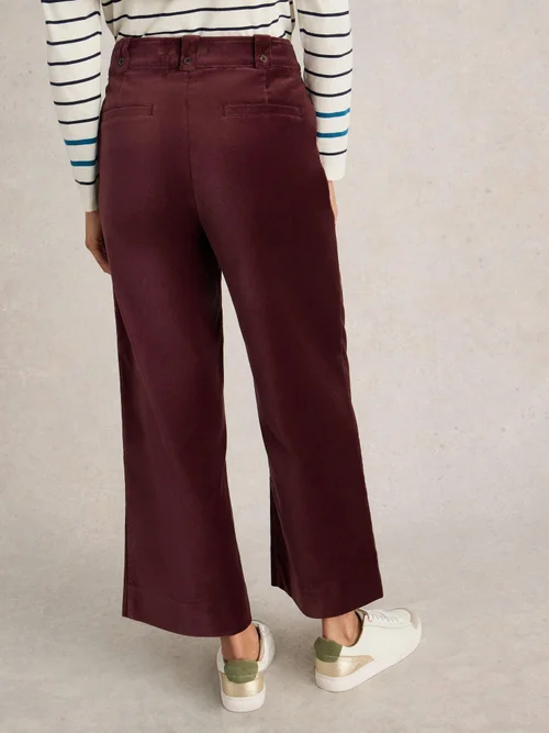 Pantalon court en velours Belle - Dk Plum - 48 Image 4
