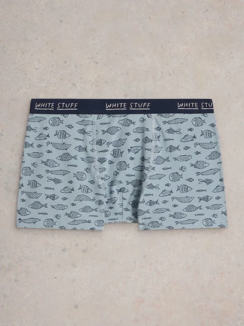 2-er Pack Boxershorts - Uni & Print - Navy Multi - XL Image 3