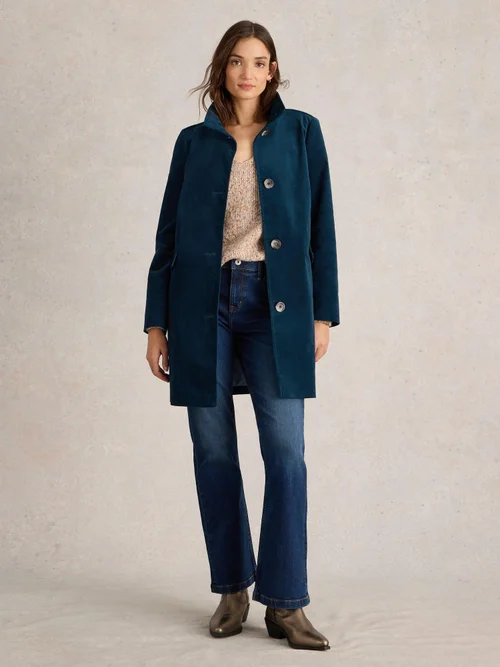 Manteau En Velours Karla - Dk Teal - 52/R Image 2