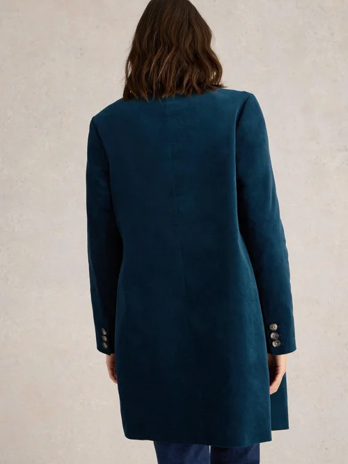 Manteau En Velours Karla - Dk Teal - 52/R Image 4