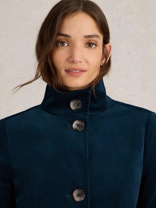 Manteau En Velours Karla - Dk Teal - 52/R Image 3