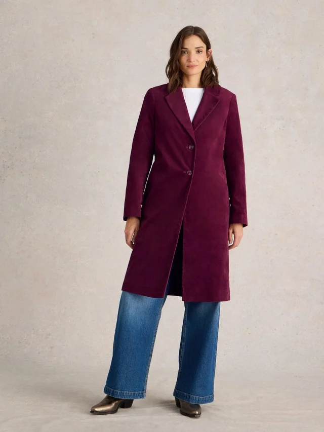 Manteau en velours Kamila