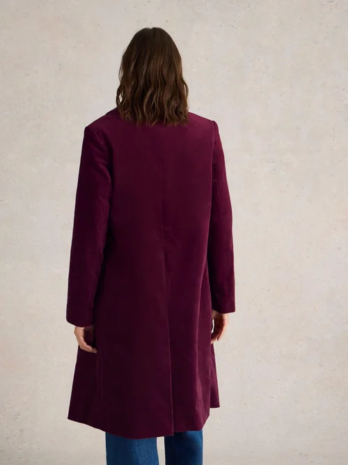 Manteau en velours Kamila - Dk Plum - 36/R Image 4