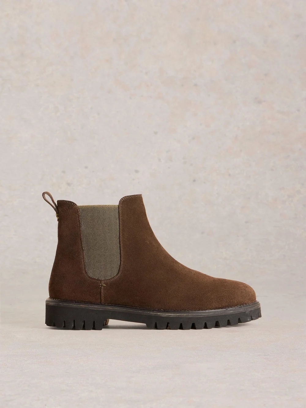 Bottes Chelsea en daim épais - Dk Brown - 46 Image 1