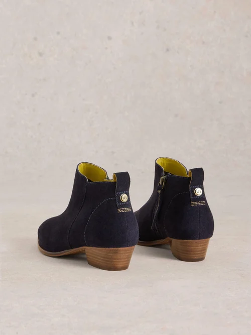 Bottines en daim à large coupe - Dark Navy - 41 Image 4