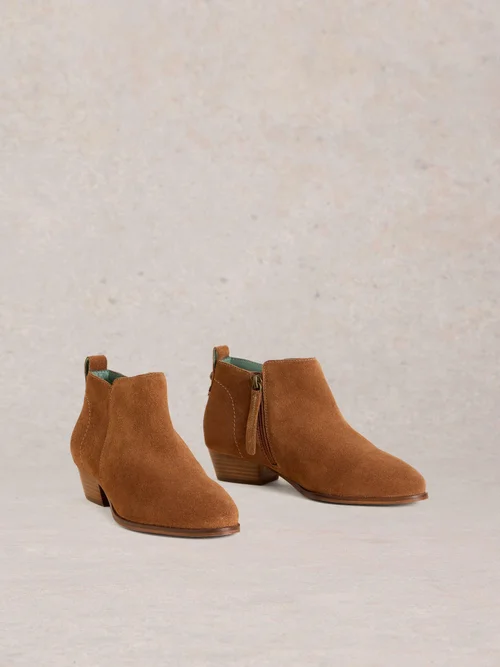 Bottines en daim à large coupe - Mid Tan - 41 Image 4