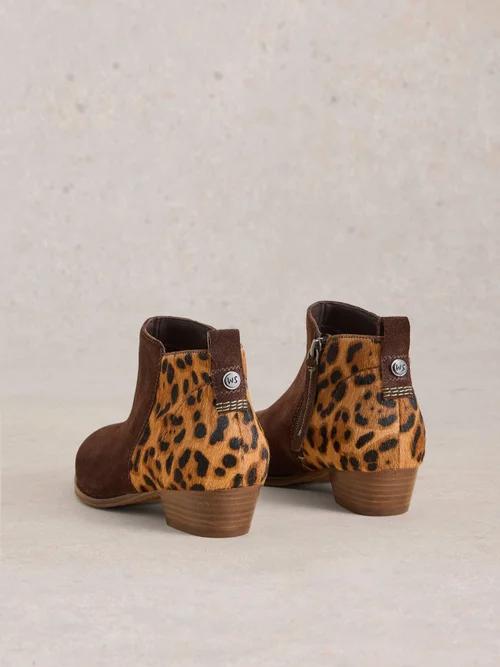 Bottines en daim à large coupe - Brown Mlt - 38 Image 4