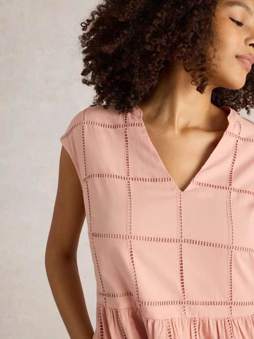 Robe Fleur Broderie - Dus Pink - 52 Image 3