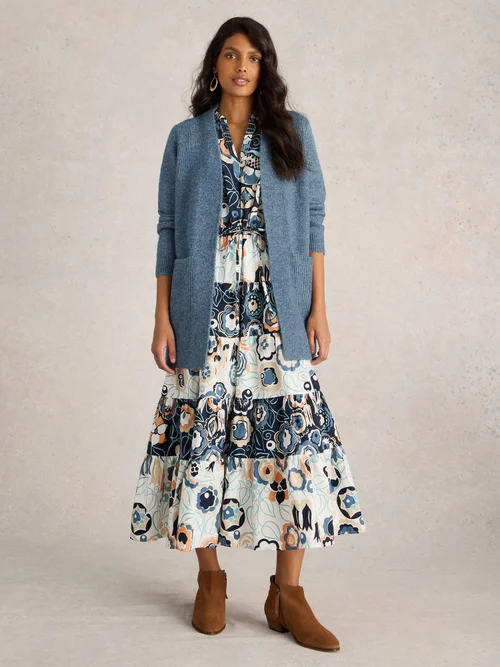 CARDIGAN LONG ERIN - Mid Blue - XL Image 2