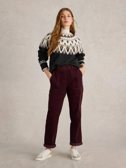 Pantalon en velours côtelé Twister - Mid Plum - 52 Image 2