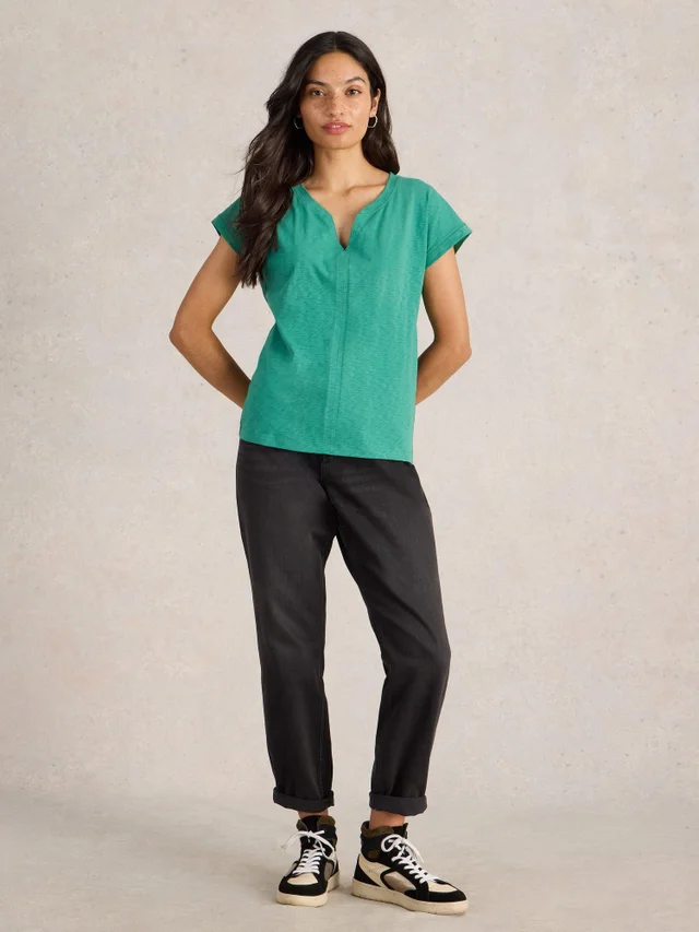 T-shirt à encolure en V NELLY