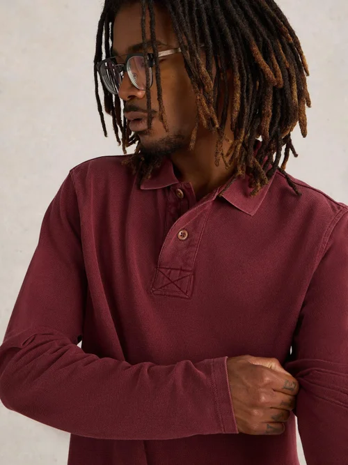 Polo utilitaire LS - Dk Plum - XXXL Image 3