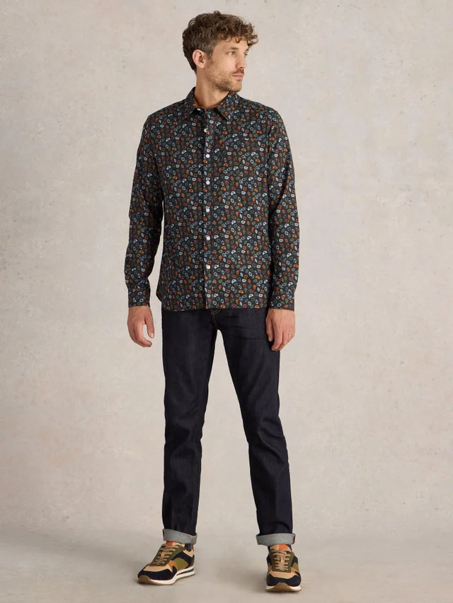 Chemise imprimée horloge