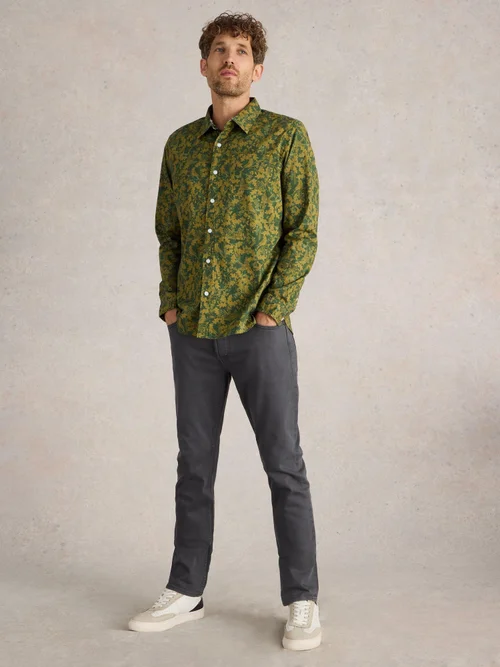 Chemise imprimée oiseaux Hawthorn - Green Mlt - M Image 2