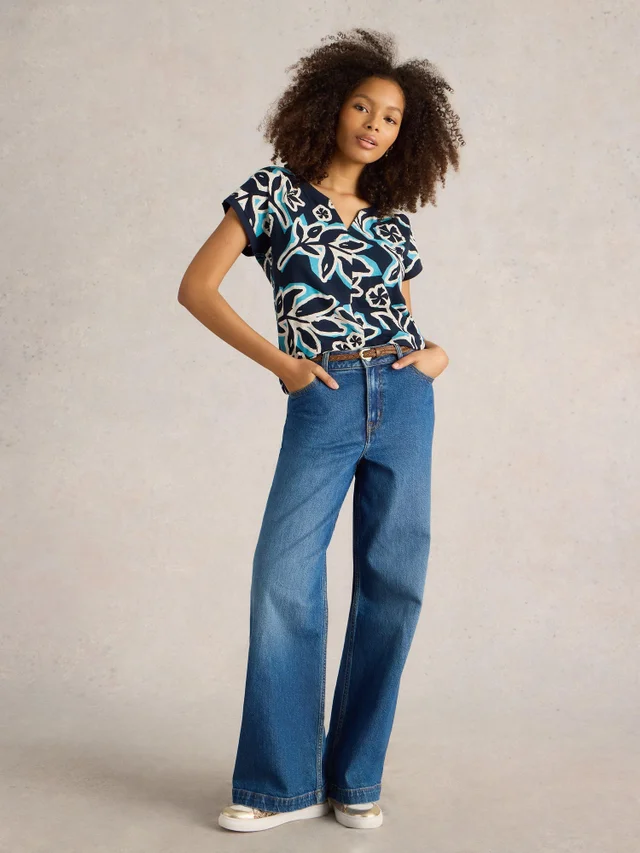 T-shirt à encolure en V NELLY