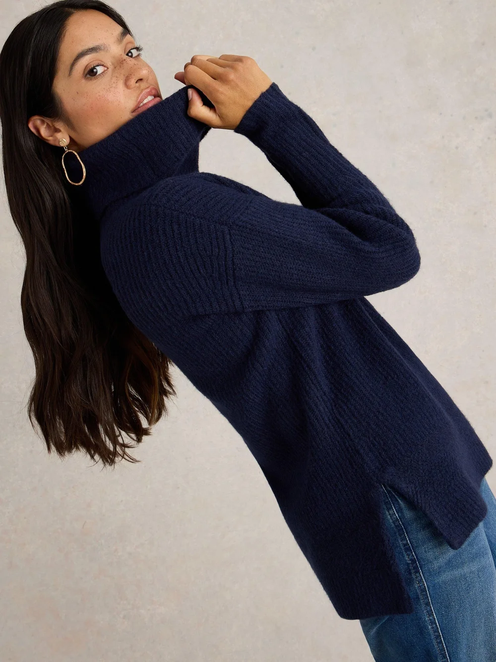 JOLI PULL À CÔTES - Fr Navy - 52/R Image 1