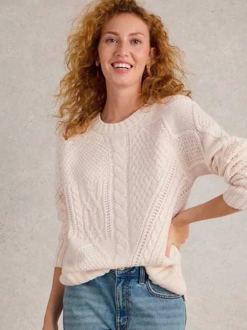 PULL À MOTIFS TRESSÉS - Lgt Nat - 46 Image 3