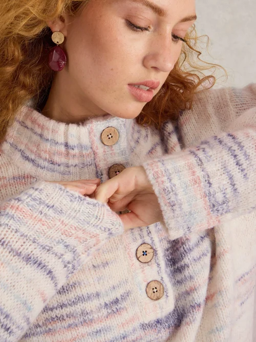 PULL À BOUTONS BELLA - Ivory Mlt - 50 Image 3
