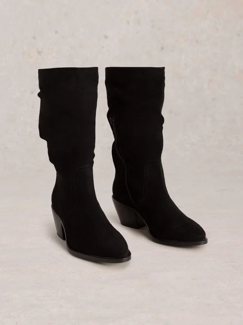 Bottines mi-haut en daim Azalea - Pure Blk - 41 Image 3