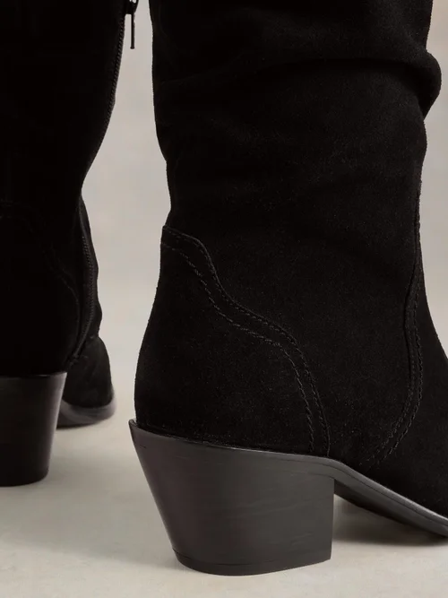 Bottines mi-haut en daim Azalea - Pure Blk - 41 Image 4