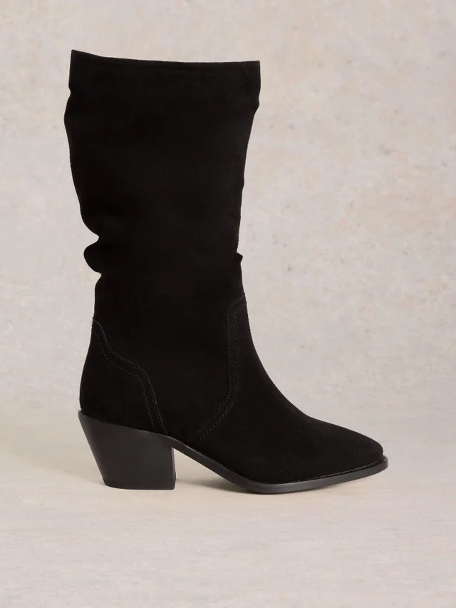 Bottines mi-haut en daim Azalea