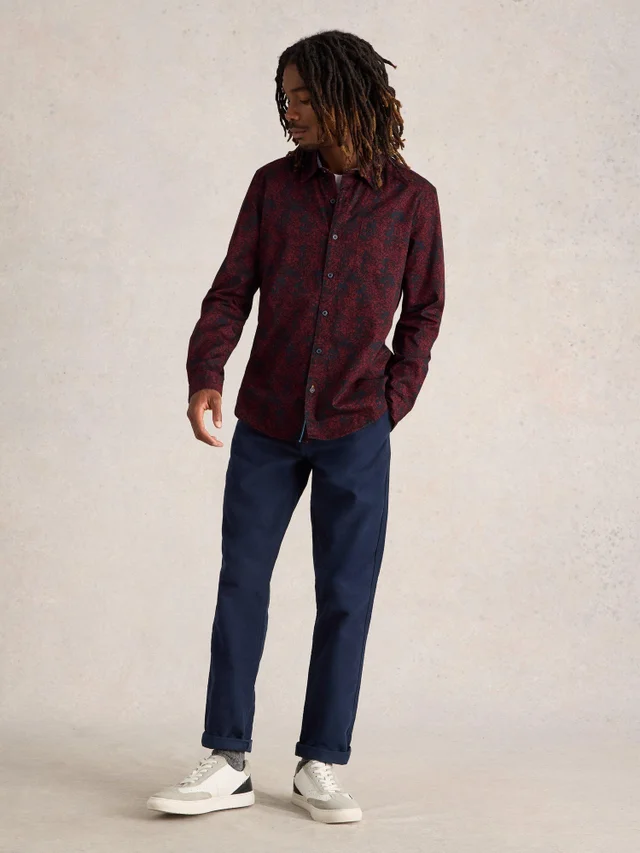 Chemise imprimée couronne florale