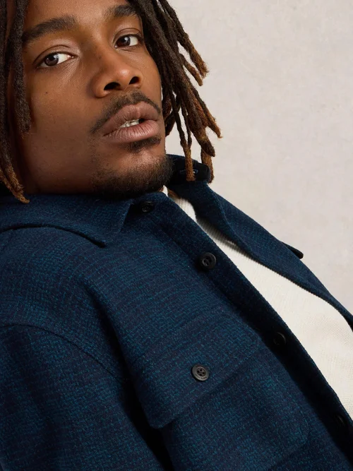 Surchemise texturée Darwen - Navy Multi - XS Image 3