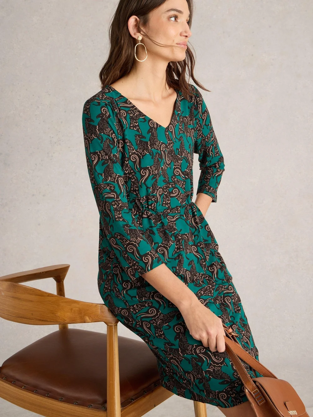 Robe en jersey Tallie - Blk Mlt - 52/R Image 1
