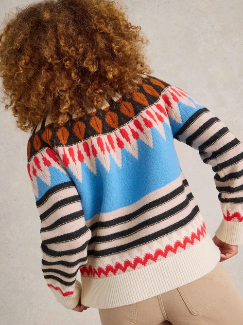 PULL ALLIE FAIRISLE - Nat Mlt - 52 Image 4
