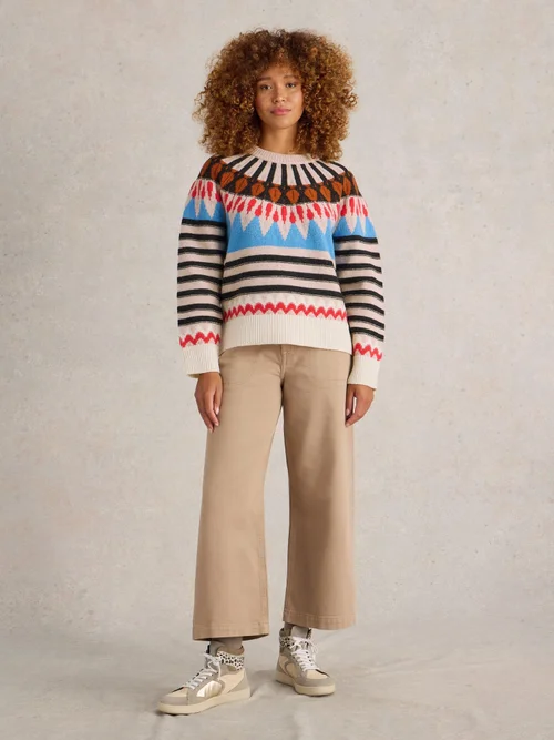PULL ALLIE FAIRISLE - Nat Mlt - 52 Image 2