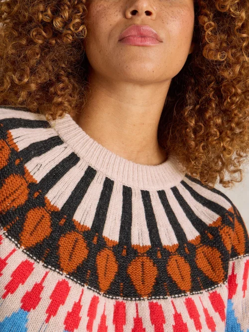 PULL ALLIE FAIRISLE - Nat Mlt - 52 Image 3