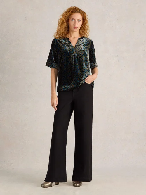 Top en velours imprimé Ash - Teal Pr - 42 Image 2