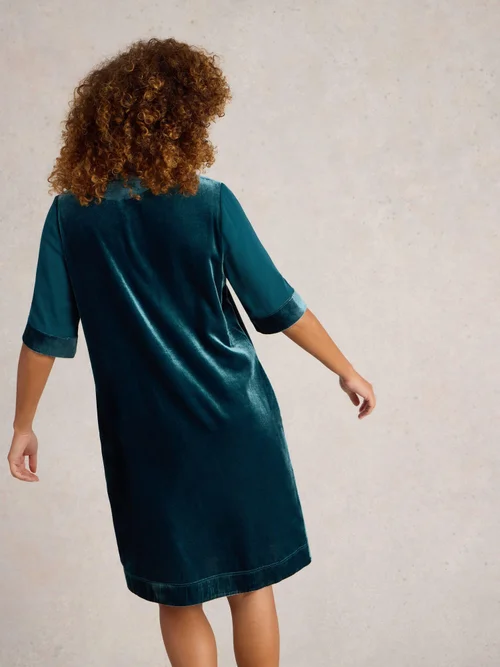 Robe en velours mélangé Ash - Dk Teal - 44/R Image 4
